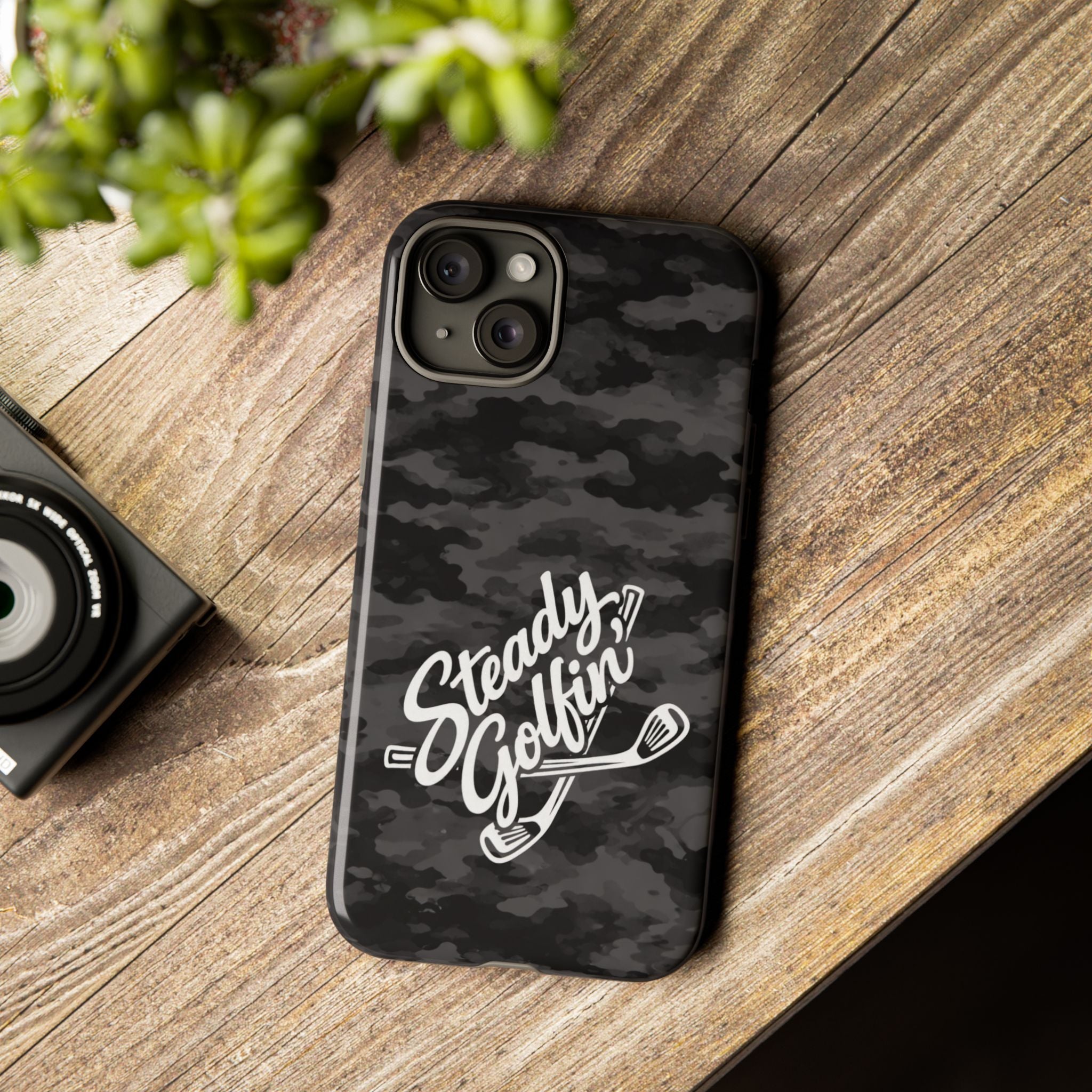 Steady Golfin' Camo Phone Case