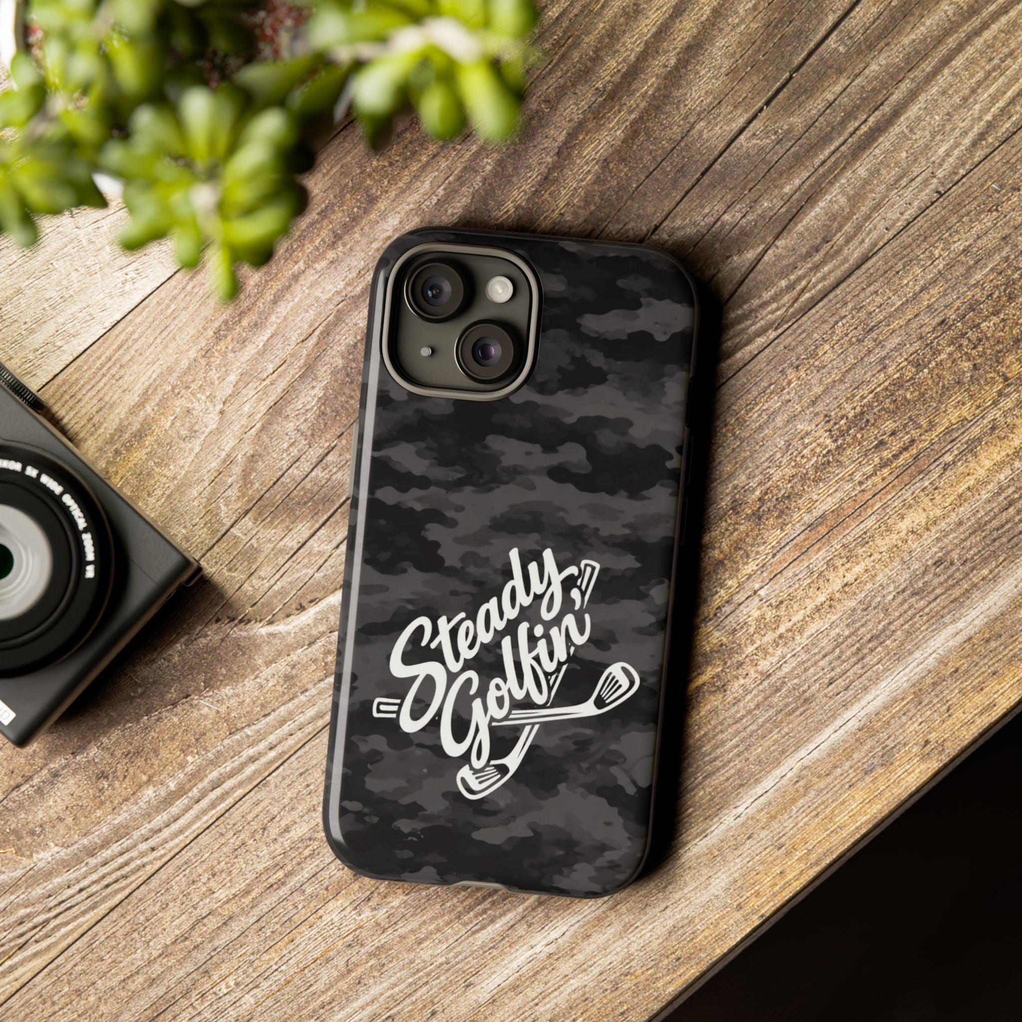 Steady Golfin' Camo Phone Case