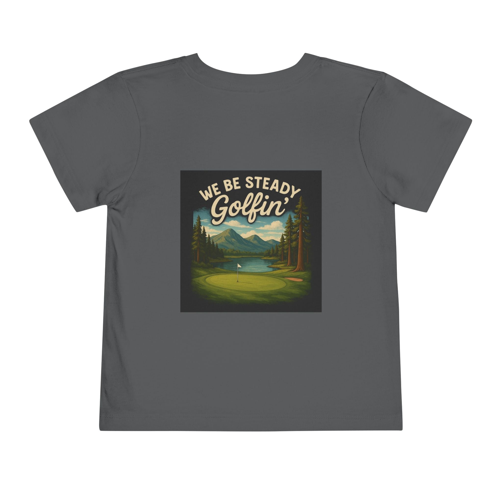 Toddler Mountain Golf Scene