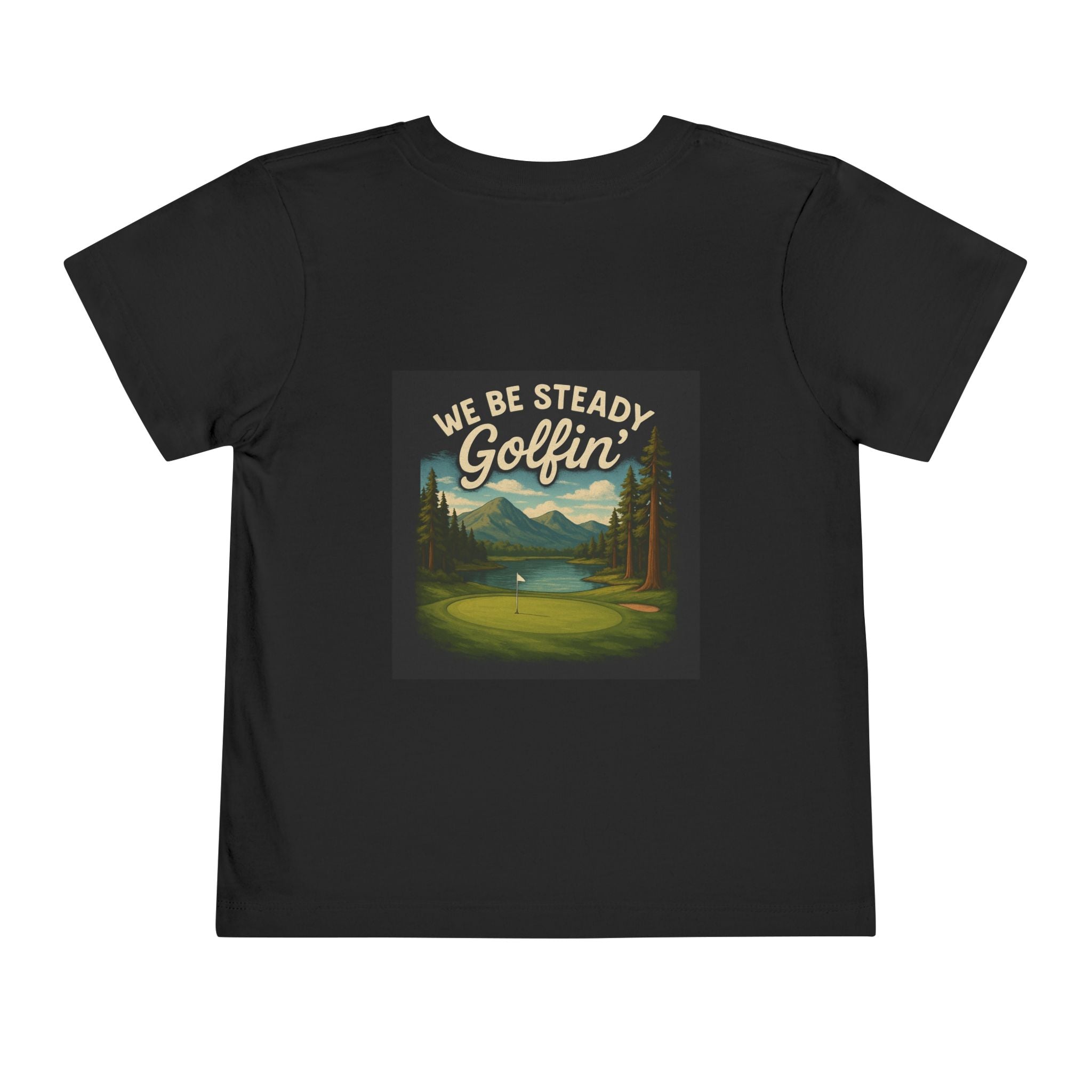 Toddler Mountain Golf Scene