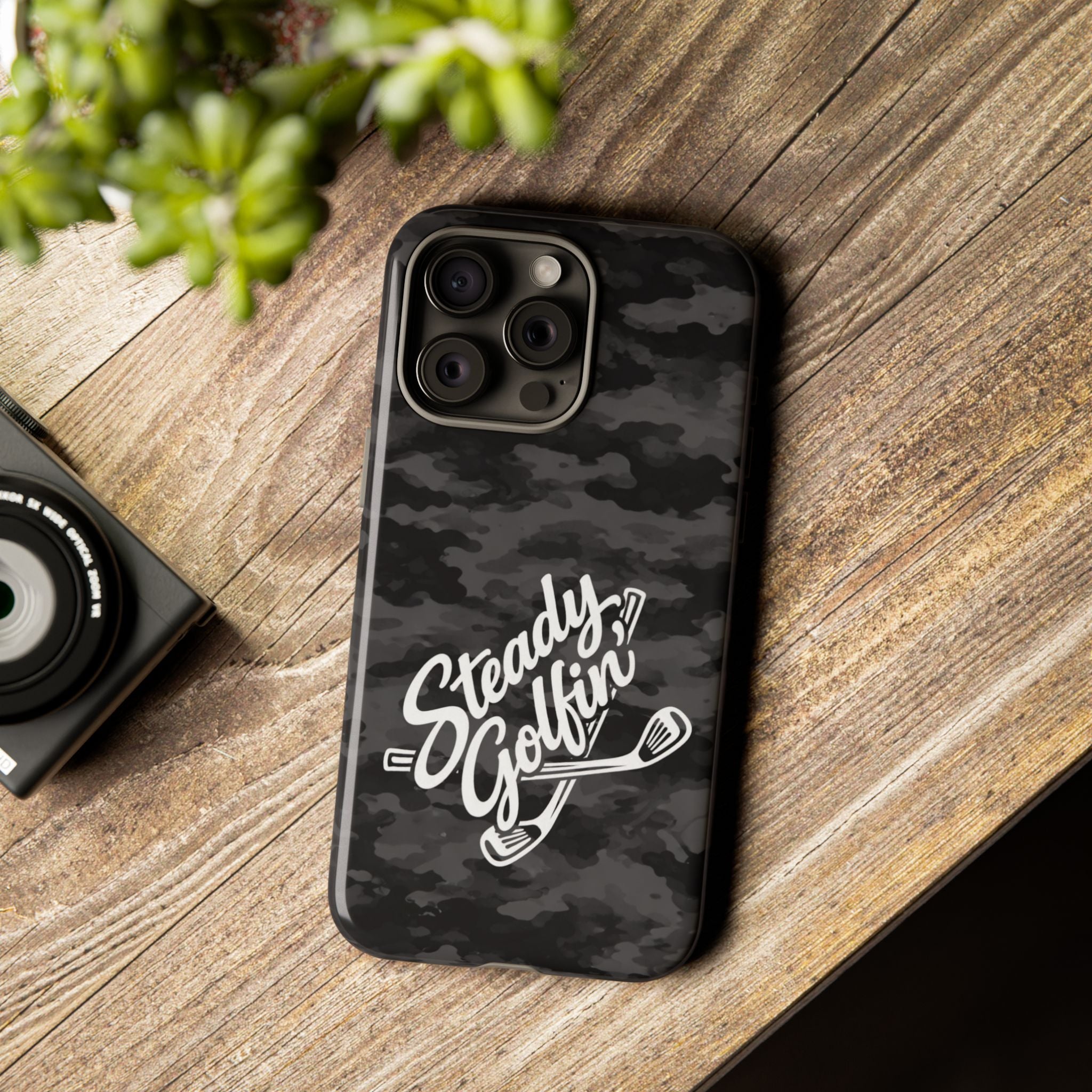 Steady Golfin' Camo Phone Case